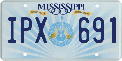 MS license plate IPX691