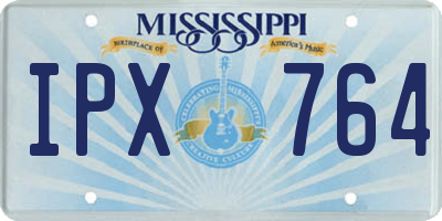 MS license plate IPX764
