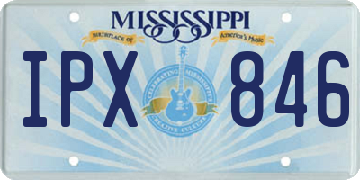 MS license plate IPX846