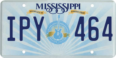 MS license plate IPY464