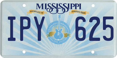 MS license plate IPY625