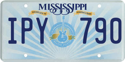 MS license plate IPY790