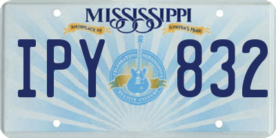 MS license plate IPY832
