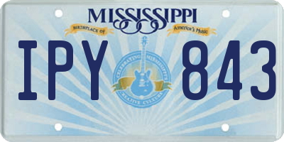 MS license plate IPY843