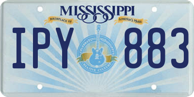 MS license plate IPY883