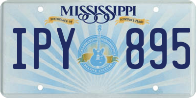 MS license plate IPY895