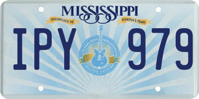 MS license plate IPY979