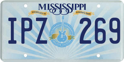 MS license plate IPZ269