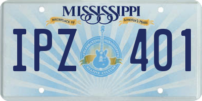 MS license plate IPZ401