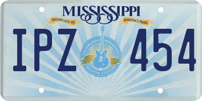 MS license plate IPZ454