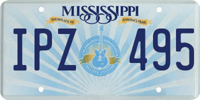 MS license plate IPZ495