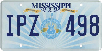 MS license plate IPZ498
