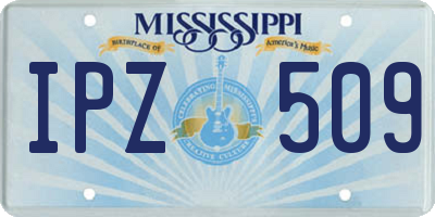 MS license plate IPZ509