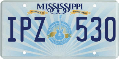 MS license plate IPZ530
