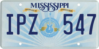 MS license plate IPZ547