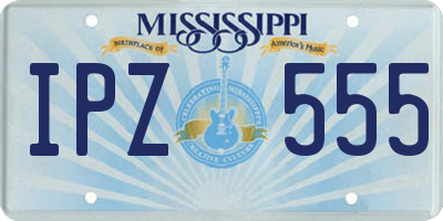 MS license plate IPZ555