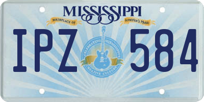 MS license plate IPZ584