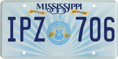 MS license plate IPZ706