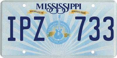 MS license plate IPZ733