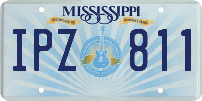 MS license plate IPZ811