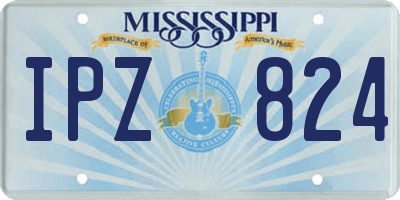 MS license plate IPZ824