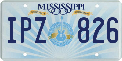 MS license plate IPZ826