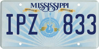 MS license plate IPZ833