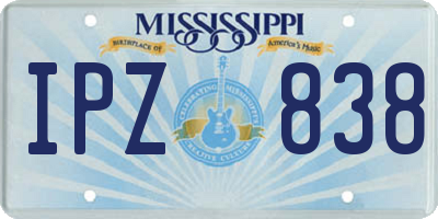 MS license plate IPZ838