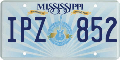 MS license plate IPZ852