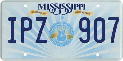 MS license plate IPZ907