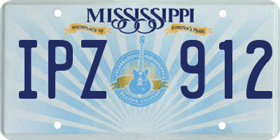 MS license plate IPZ912