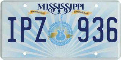 MS license plate IPZ936