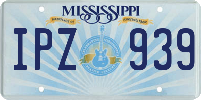 MS license plate IPZ939