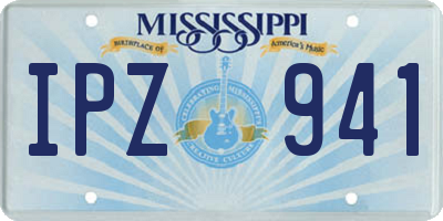 MS license plate IPZ941