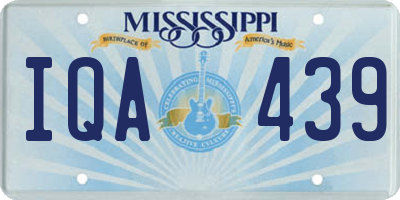 MS license plate IQA439
