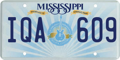 MS license plate IQA609