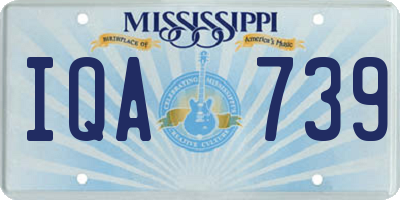 MS license plate IQA739