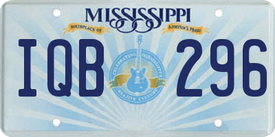 MS license plate IQB296