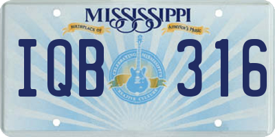 MS license plate IQB316