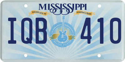 MS license plate IQB410