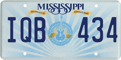 MS license plate IQB434