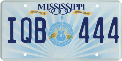 MS license plate IQB444