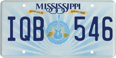 MS license plate IQB546