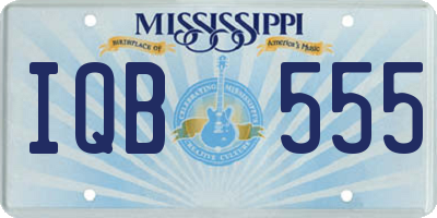 MS license plate IQB555
