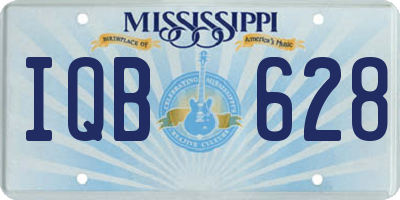 MS license plate IQB628