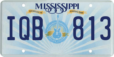 MS license plate IQB813