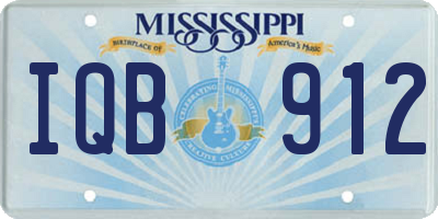 MS license plate IQB912