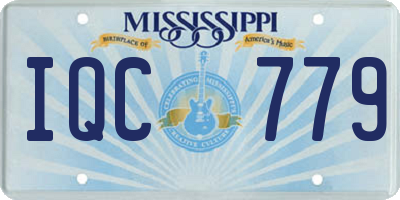 MS license plate IQC779
