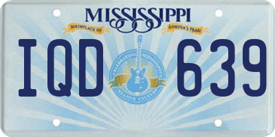 MS license plate IQD639