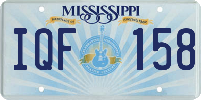 MS license plate IQF158
